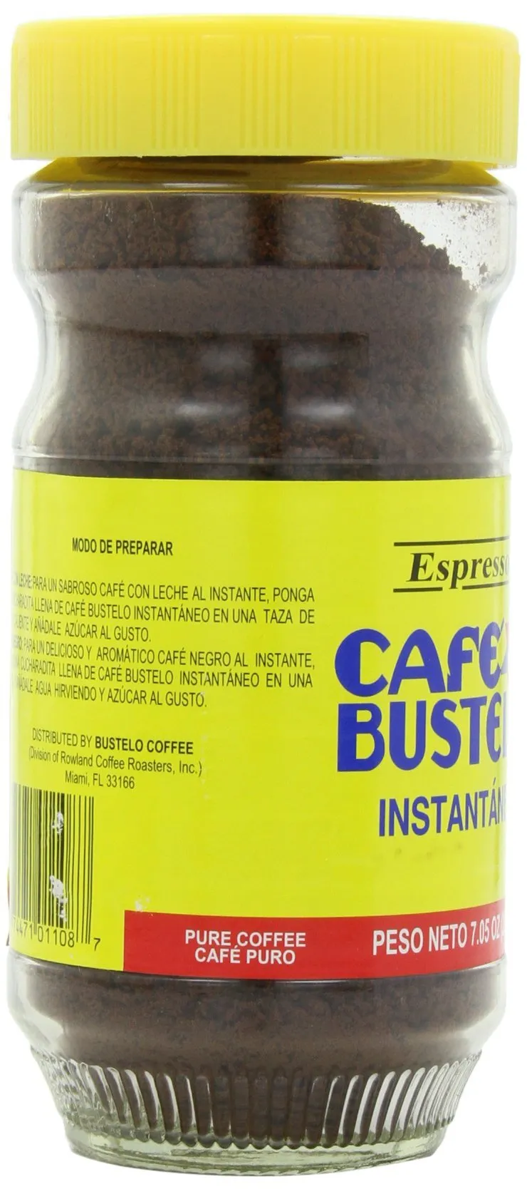 Café Bustelo Espresso Style Instant Coffee, 7.05 Ounce (Pack of 12)