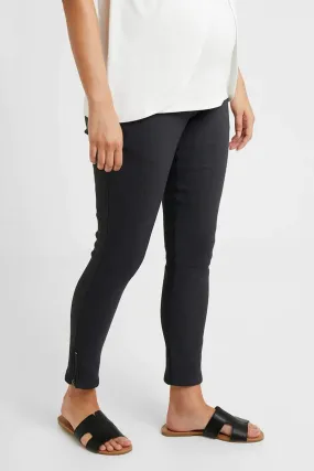 Dael Faux Maternity Pants Dark Grey