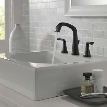 Delta Larkin Two Handle Widespread Bathroom Faucet