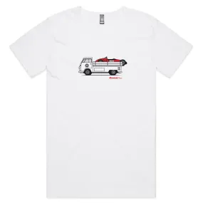 Kombi Ute Side Racer Mens Scoop Neck T-Shirt