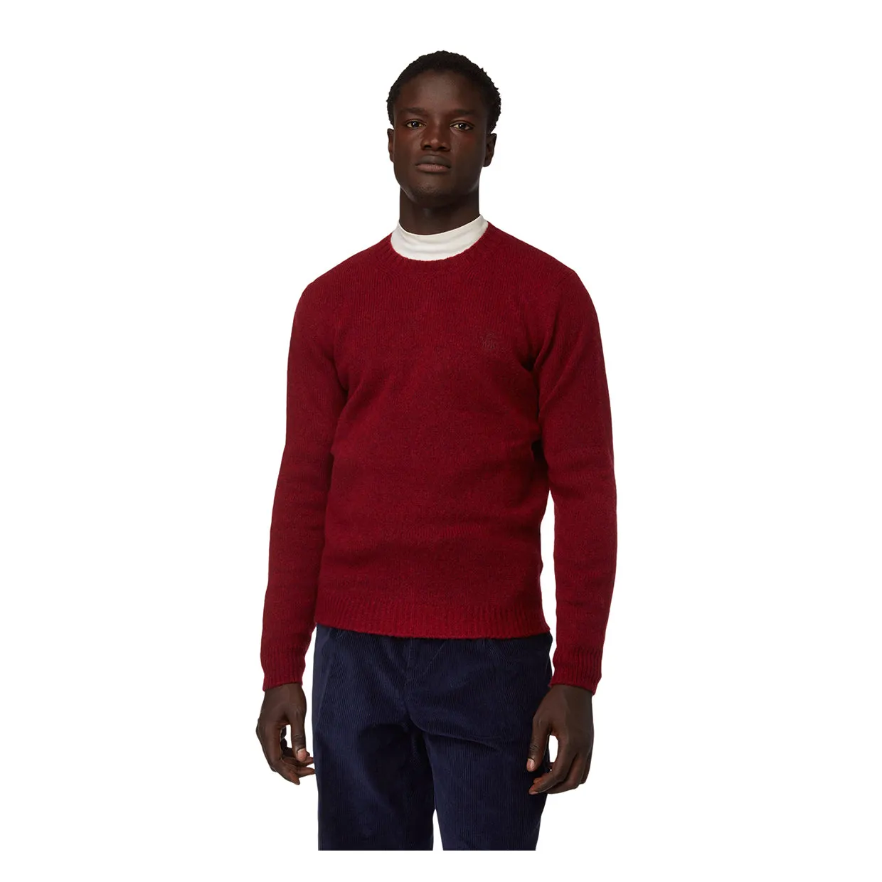 Maglione Baracuta Shetland Bordeaux