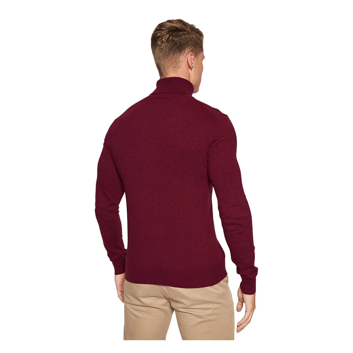 Maglione Colmar Dolcevita Lana/Cachemire Bordeaux