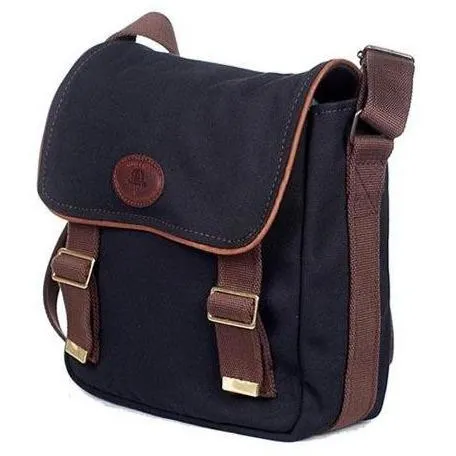 Melvill & Moon Bladsak Canvas Messenger Bag Leather