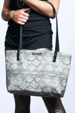 On-The-Go Handbag - Faux Snakeskin