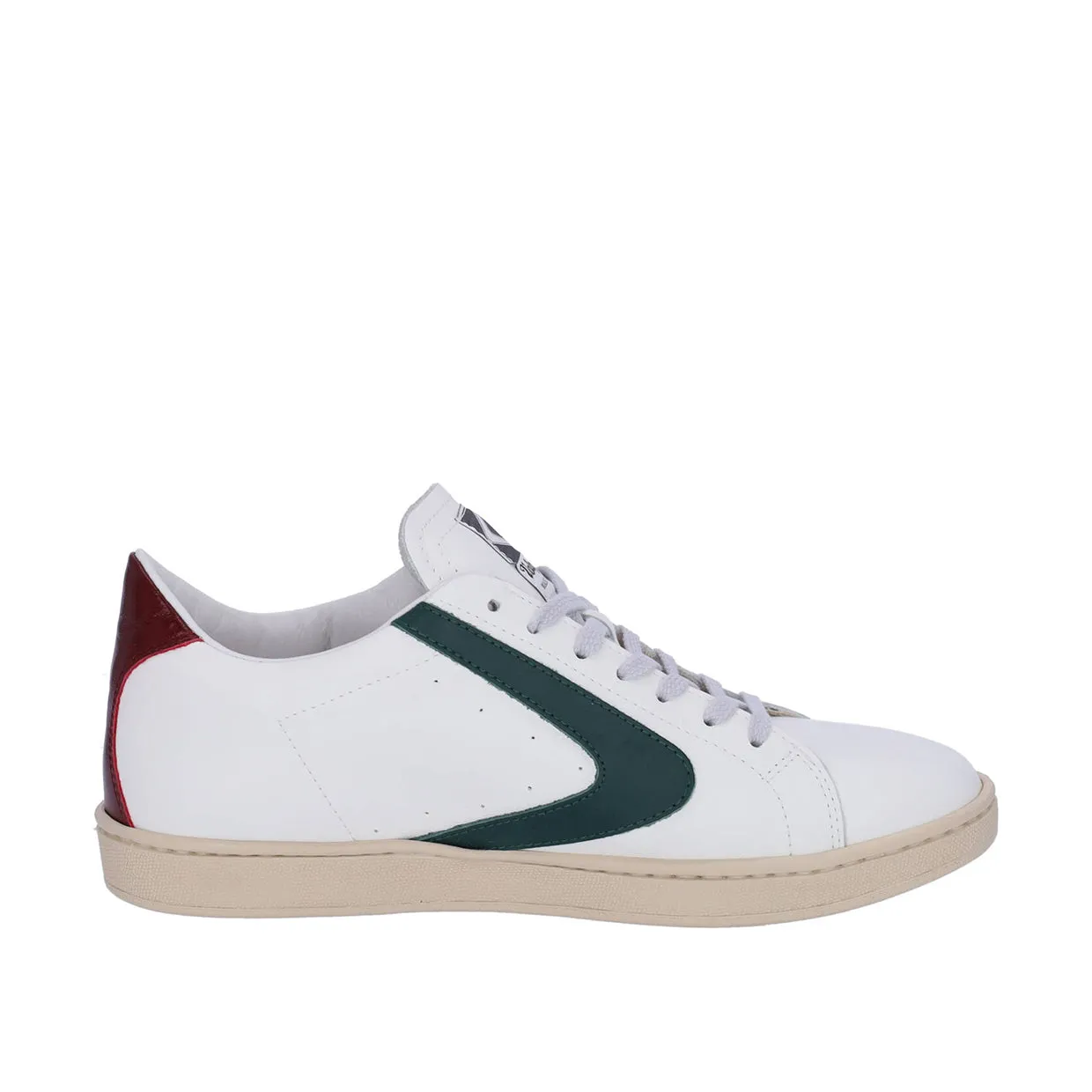 Sneakers Valsport Tournament-Mix Nappa Bianco / Verde / Bordeaux